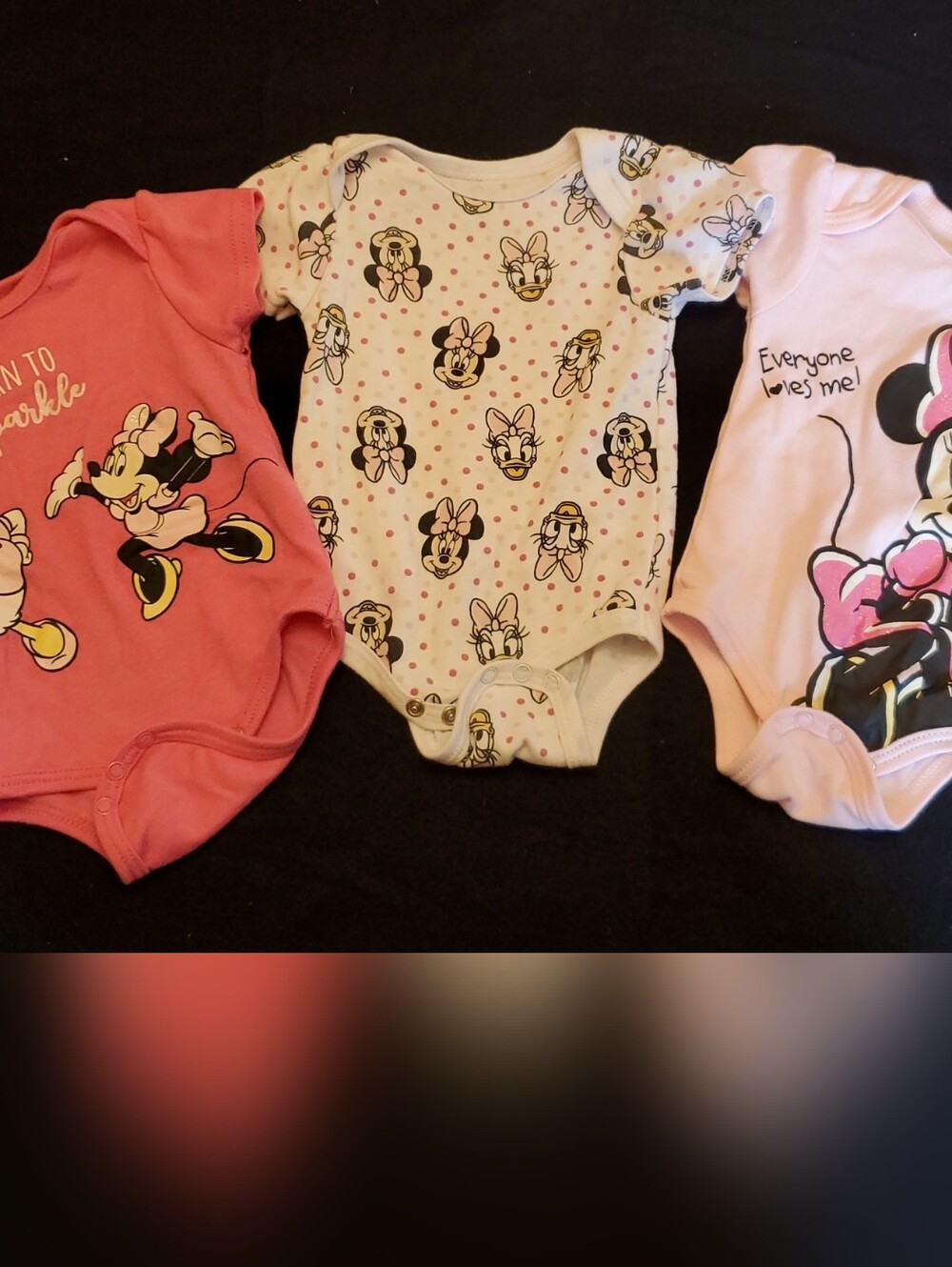 3 Pack Disney Minnie Mouse  Bodysuits